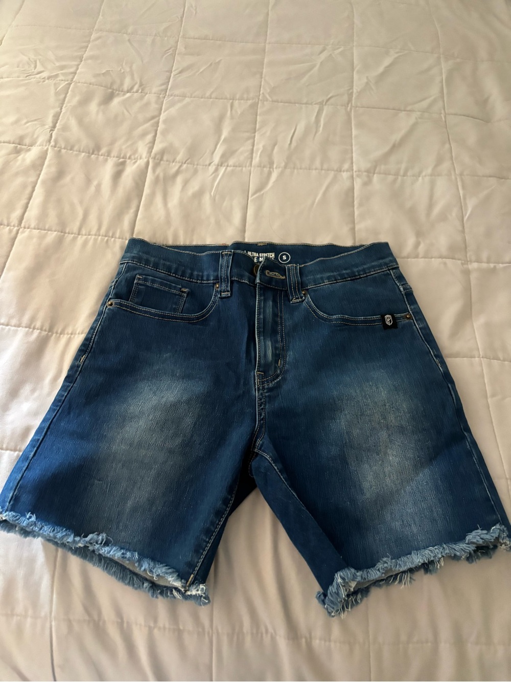 Born Primitive Blue Denim Jean Shorts (stretch)